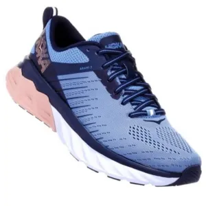 HOKA ONE | Arahi 3 Women's Wide Allure Mood Indigo Blue Coral Pink | Size 8