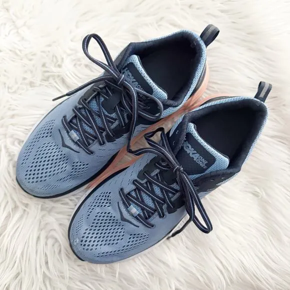 HOKA ONE | Arahi 3 Women's Wide Allure Mood Indigo Blue Coral Pink | Size 8