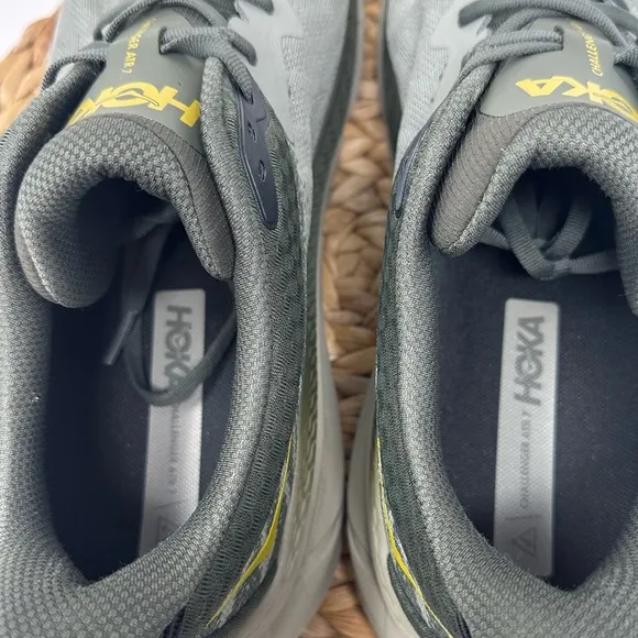 HOKA ONE Challenger ATR 7 Running Shoes Olive Haze Forest Cover Size 13 WIDE