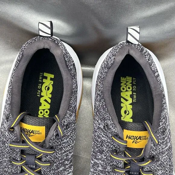 Hoka One M Mach Running Shoes Men's 10.5 Iron Gray Athletic Sneaker 1019279 NIAL