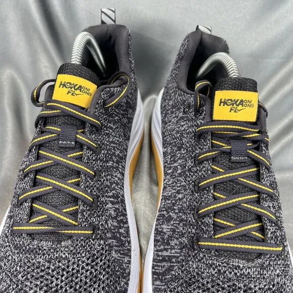 Hoka One M Mach Running Shoes Men's 10.5 Iron Gray Athletic Sneaker 1019279 NIAL