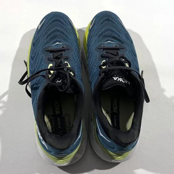 Hoka One Mens Arahi 6 Blue Running Comfort Athletic Shoes Sneakers BGBCR Sz 12