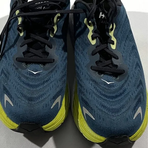 Hoka One Mens Arahi 6 Blue Running Comfort Athletic Shoes Sneakers BGBCR Sz 12
