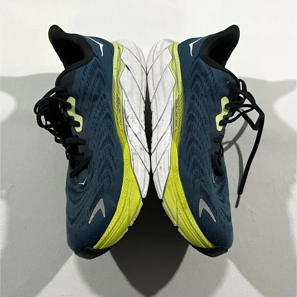 Hoka One Mens Arahi 6 Blue Running Comfort Athletic Shoes Sneakers BGBCR Sz 12
