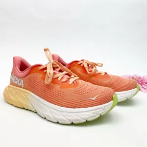 Hoka One One Arahi 7 Sneakers Running Shoes Athletic Papaya Coral Pink Orange