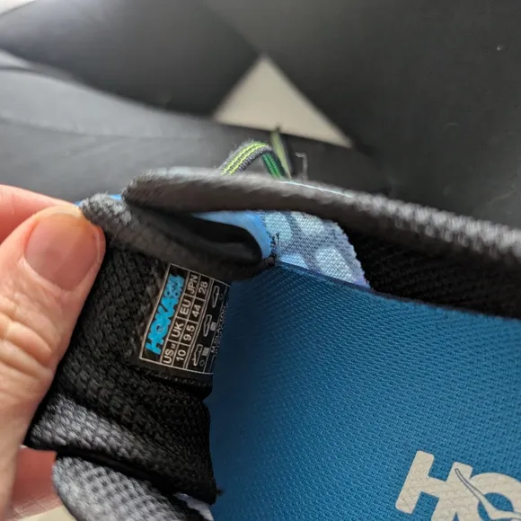 Hoka One One Blue and Green Athletic Shoes