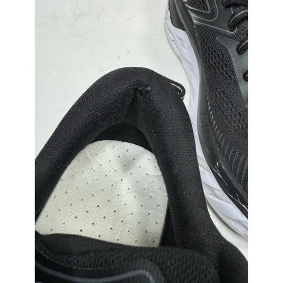 Hoka One One Bondi 7 1110531 BWHT Black Sneaker Womens Shoes Size 7.5 D Wide