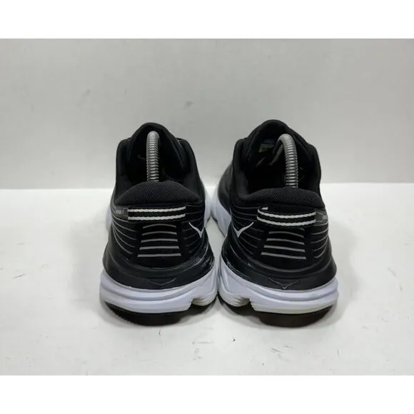 Hoka One One Bondi 7 1110531 BWHT Black Sneaker Womens Shoes Size 7.5 D Wide