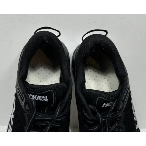 Hoka One One Bondi 7 1110531 BWHT Black Sneaker Womens Shoes Size 7.5 D Wide