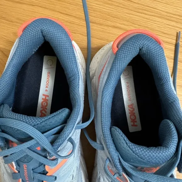 HOKA One One Gaviota 4 Women’s Running Shoes | Size 8.5 | Blue Fog Coral