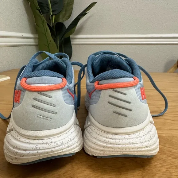 HOKA One One Gaviota 4 Women’s Running Shoes | Size 8.5 | Blue Fog Coral
