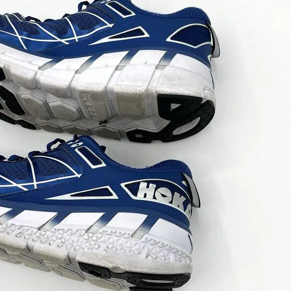 Hoka One One Mens Odyssey Blue White Running Shoes Sneakers Men's Size 9