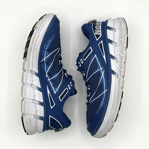Hoka One One Mens Odyssey Blue White Running Shoes Sneakers Men's Size 9