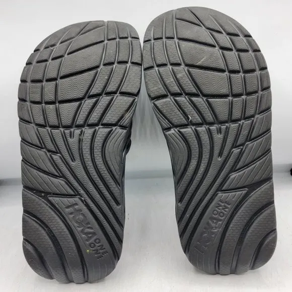 Hoka One One Ora Recovery Slides Mens Size 12 Black Slip On Comfort Sandals