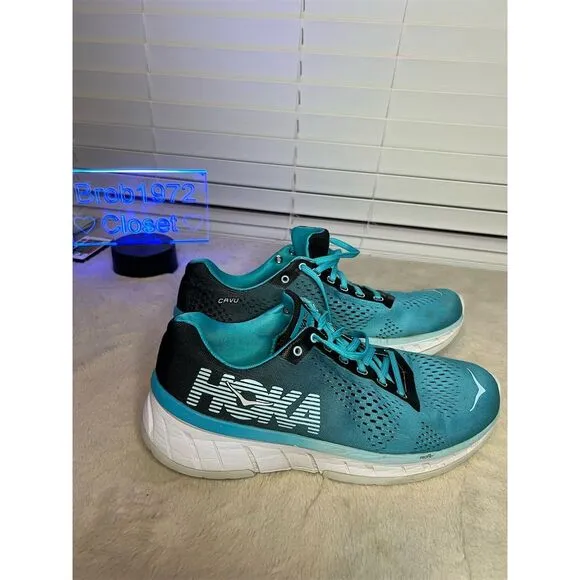 Hoka One One Women's Cavu Profly Blue Running Sneakers Size 9.5
