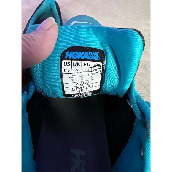 Hoka One One Women's Cavu Profly Blue Running Sneakers Size 9.5