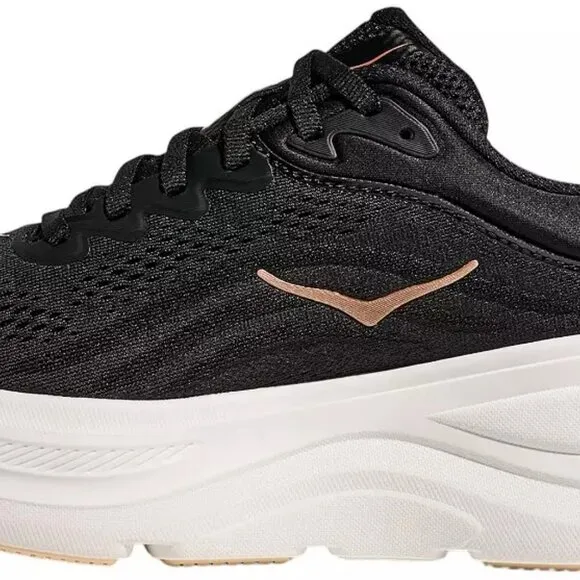 HOKA Women's Bondi 9 Running Shoes Color Black_Rose Gold