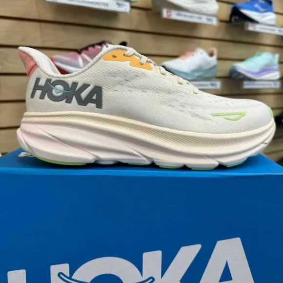 HOKA Women's Clifton 9 Running Shoes in Vanilla/Astral Color- Women' Shoes NWT