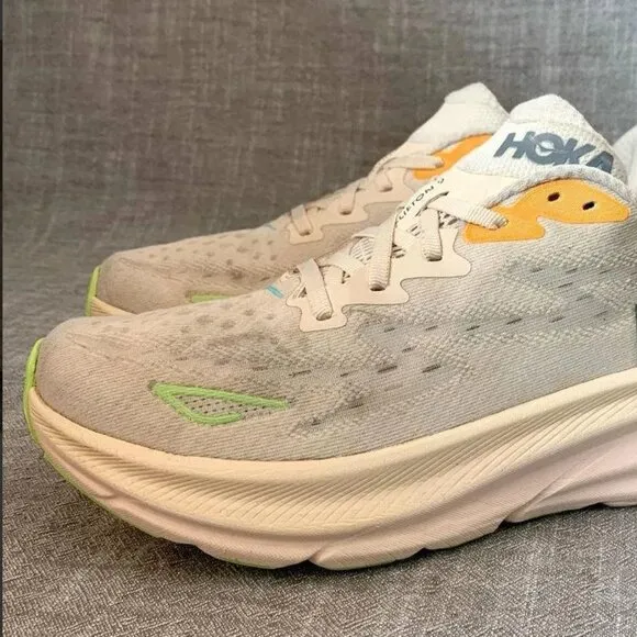 HOKA Women's Clifton 9 Running Shoes in Vanilla/Astral Color- Women' Shoes NWT