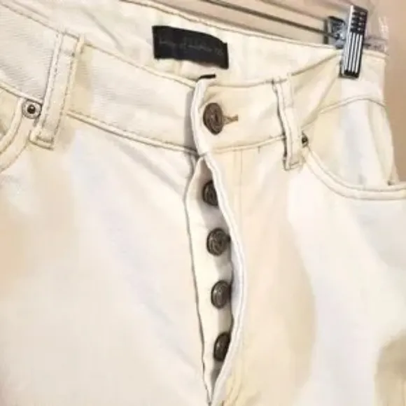 House of Harlow 1960 White Button Fly Jeans – Size 26 - EUC