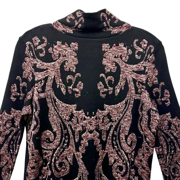 HP Free People Modern Love long sleeve mini dress black pink S.