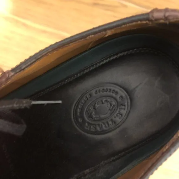 HS trask brown Saddle leather shoes, size 10 Wide