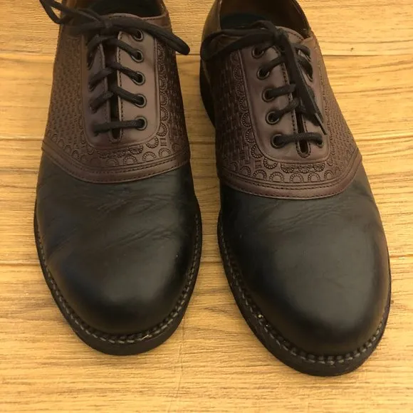 HS trask brown Saddle leather shoes, size 10 Wide