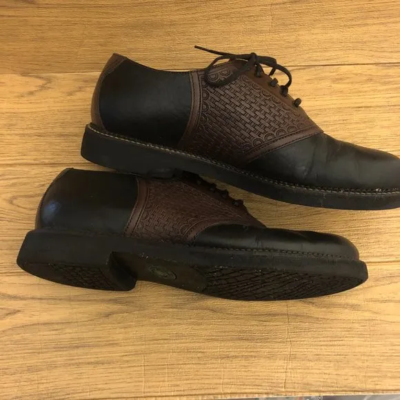 HS trask brown Saddle leather shoes, size 10 Wide