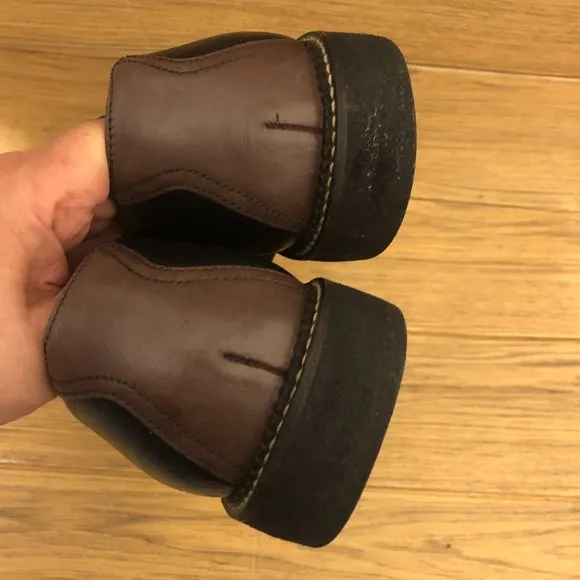 HS trask brown Saddle leather shoes, size 10 Wide