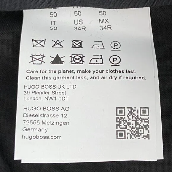 Hugo Boss Men's 34x31 Dress Pant Modern Fit Virgin Wool Blend Dark Red NEW