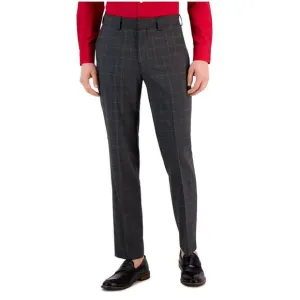 Hugo Boss Mens Modern Fit Wool Dress Pants Slacks, Grey, NWT