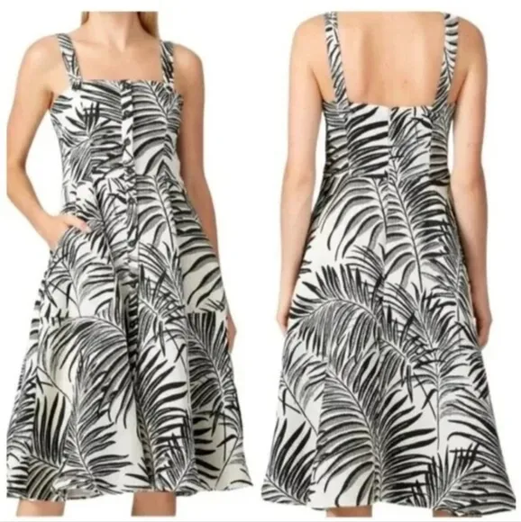Hutch Aidy Square Neck Midi Dress Size 4