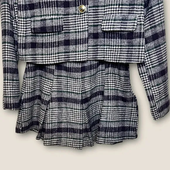 HYFVE | Plaid Blazer &amp; Skirt Set | Size Small | Classic &amp; Timeless Style NWT