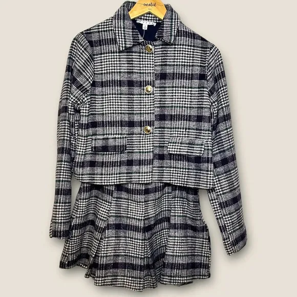 HYFVE | Plaid Blazer &amp; Skirt Set | Size Small | Classic &amp; Timeless Style NWT