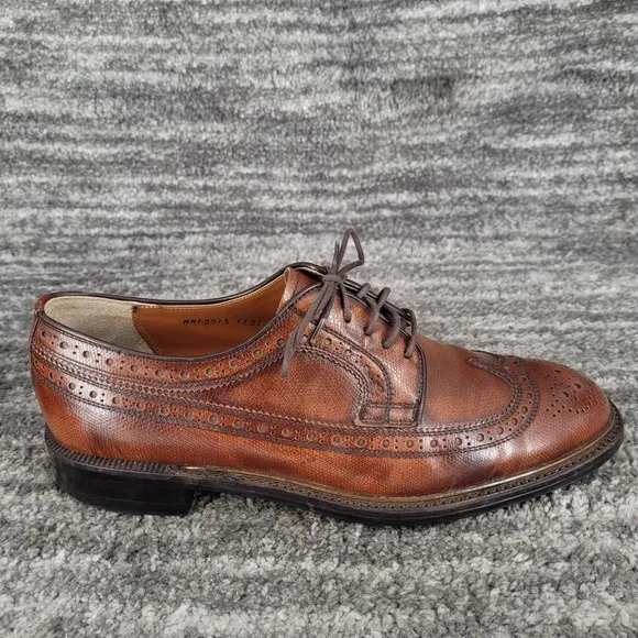 Imperial Grade Regal Wing Tip Brogue Brown Leather Oxford USA Mens 7.5