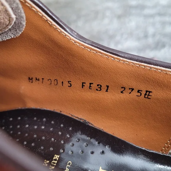 Imperial Grade Regal Wing Tip Brogue Brown Leather Oxford USA Mens 7.5