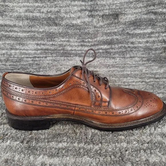 Imperial Grade Regal Wing Tip Brogue Brown Leather Oxford USA Mens 7.5