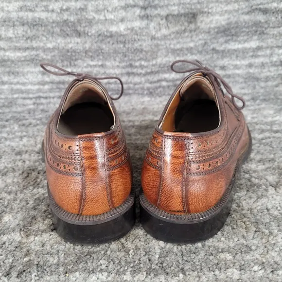 Imperial Grade Regal Wing Tip Brogue Brown Leather Oxford USA Mens 7.5