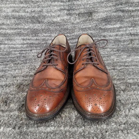 Imperial Grade Regal Wing Tip Brogue Brown Leather Oxford USA Mens 7.5