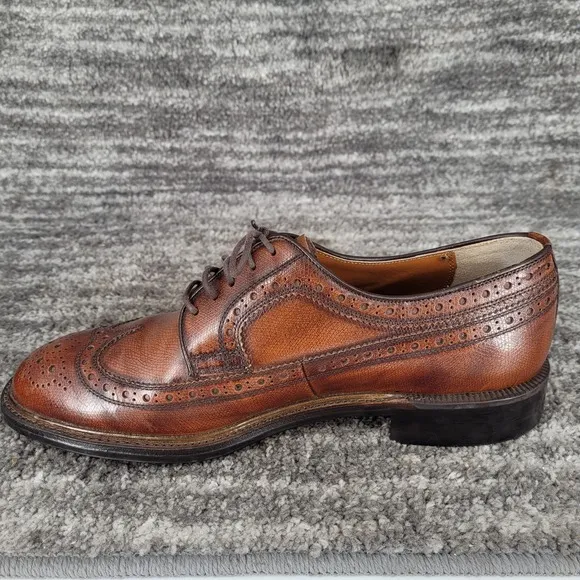 Imperial Grade Regal Wing Tip Brogue Brown Leather Oxford USA Mens 7.5