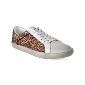 INC Mens Brown Leopard Print Distressed Damon Toe Platform Sneakers Shoes 11.5 M
