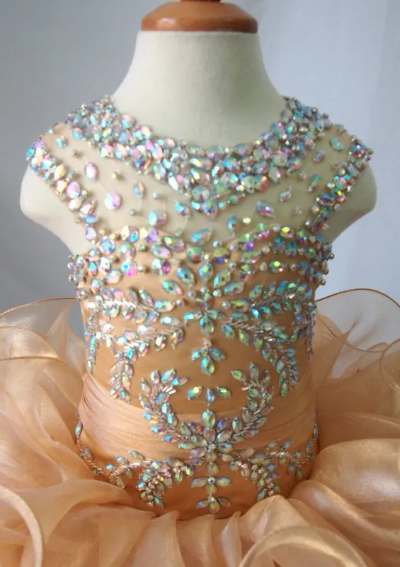 Infant/toddler/baby/children/kids Glitz Girl's Cupcake Pageant Dress