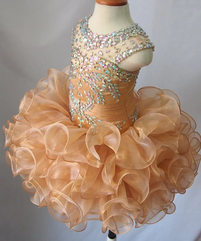 Infant/toddler/baby/children/kids Glitz Girl's Cupcake Pageant Dress