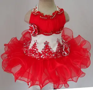 Infant/toddler/baby/children/kids glitz Girl's Pageant Dress  for birthday,christmas,bridal,gift, 1~4T G001-2