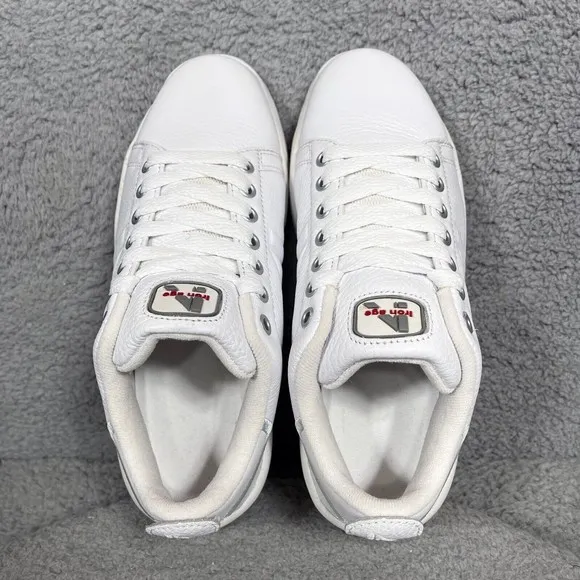 Iron Age Work Safety Shoes Sneakers Mens Size 7 Wide White Leather Steel Toe