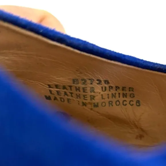 J. Crew Blue Suede Leather Flats Pointy‎ Toe Classic Shoes Women’s Size 9