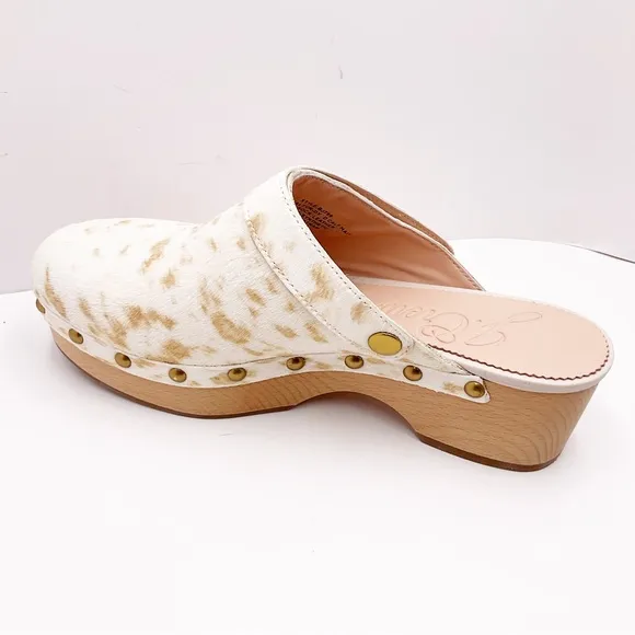 🆕{J. CREW} Calf-Hair Convertible-Strap Leather Clogs