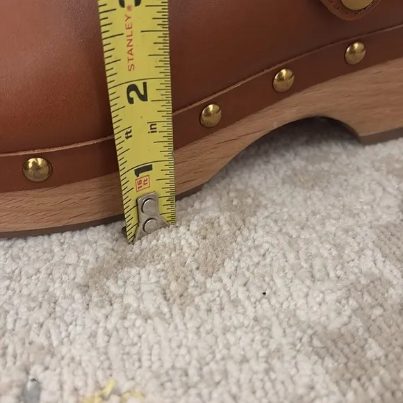 J. Crew Convertible Cognac Leather Clog