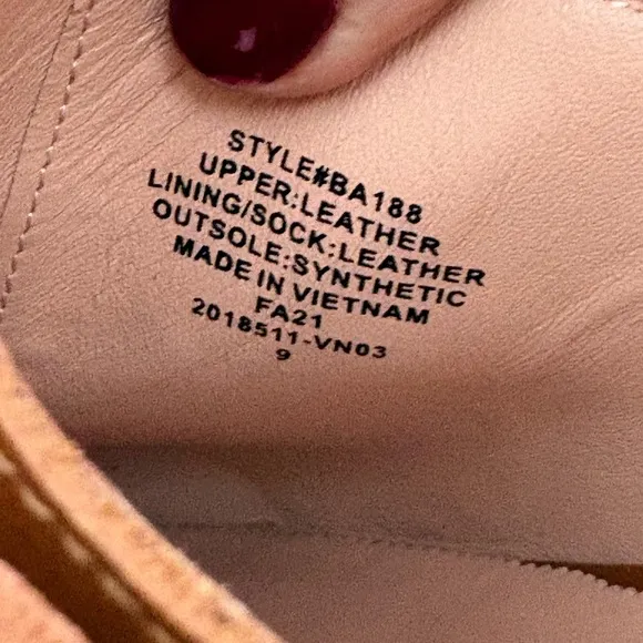 J. Crew Convertible Cognac Leather Clog