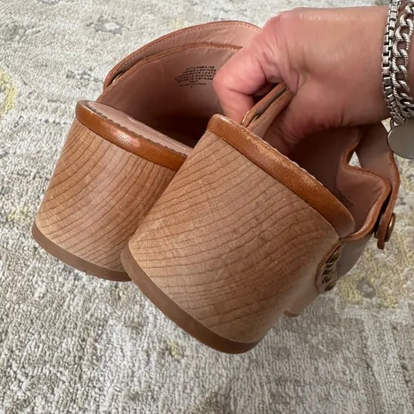 J. Crew Convertible Cognac Leather Clog